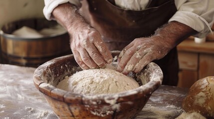 Traditional stone mill flour, bread making heritage, artisanal baking