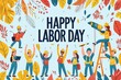 © sengah - Flat design celebrating Happy Labor Day