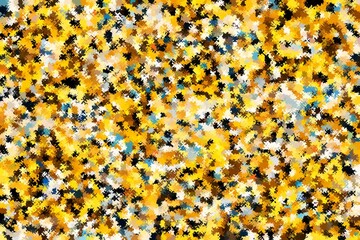 Wall Mural - A yellow and brown patterned background with a few black spots