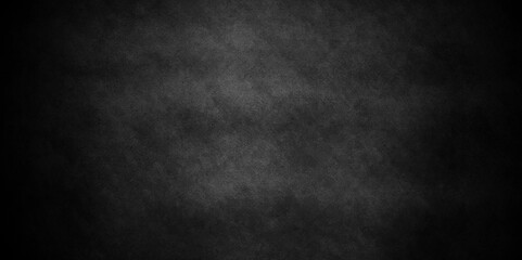 Wall Mural - destressed dark black old wall spotlight vintage textured border design, dark elegant. natural black