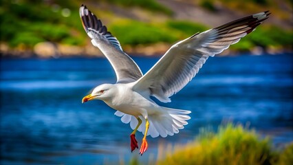 Seagull in Flight