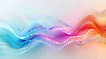 Poster - Abstract Colorful Waves