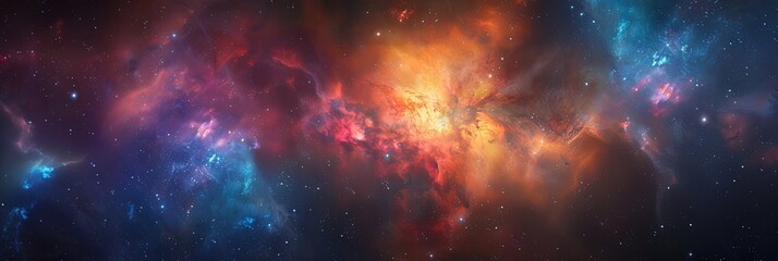 colorful nebula in outer space