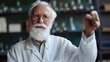 © sambath - Portrait of a Nobel laureate scientist celebrating a groundbreaking discovery