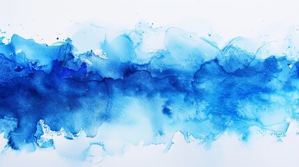 Beautiful abstract watercolor background with cobalt gradient, showcasing a vivid and artistic splash of colors blending seamlessly in a dynamic 16:9 aspect ratio. Perfect for creative design