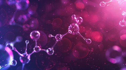 modern abstract molecules structure vector illustration for science and medical background, featurin