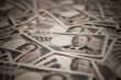 © shibadog - 日本の新一万円札。大量の一万円札が敷き詰められている。ネガティブなイメージ。