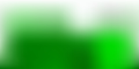 Poster - Dark Green vector gradient blur template.