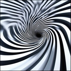 3D concentric circles with depth effect, optical illusion