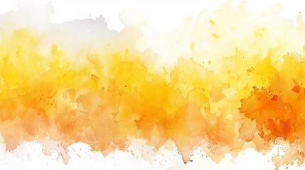 Wall Mural - Vibrant Splashing Watercolor Background with Yellow Gradient, Perfect for Creative Designs and Artistic Projects. Abstract and Fluid Gradient Design for Various Applications.