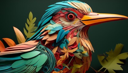 Wall Mural - illustration of a bird