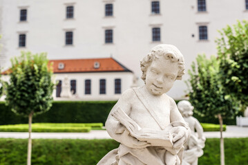 Statues in Baroque Garden of Bratislava