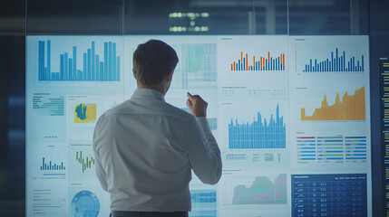 Wall Mural - data science for business intelligence, data science for business intelligence with an image depicti