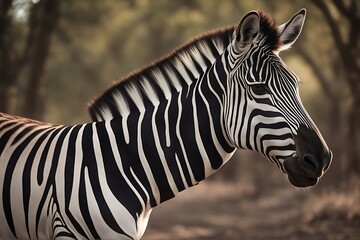 Wall Mural - isolated zebra animal africa white front background gazing mammal shot creature1 black striped plain hoof african herbivore standing face wilderness mountain equus beauty herbivorous savanna looking