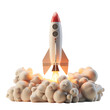 © minhaz - rocket in space on transparent background, clipping path, png,