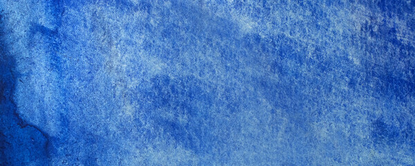 Poster - blue abstract watercolor macro texture