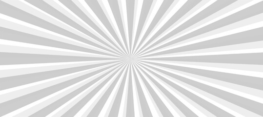 Poster - Grey and white sunburst background