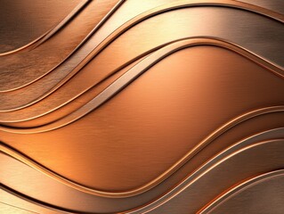 Poster - Elegant copper metallic abstract background