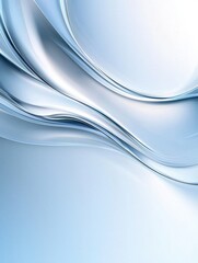 Wall Mural - Elegant abstract blue and white wavy background