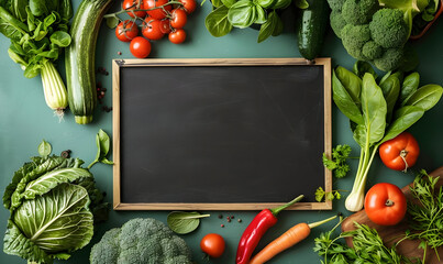 Wall Mural - World Vegan Day copy space background