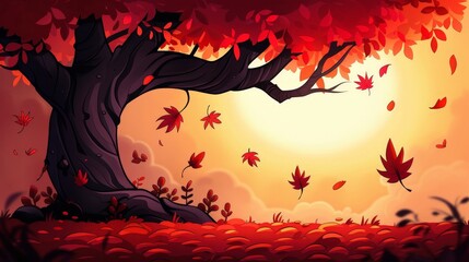 Wall Mural - Golden Days Captivating Autumn Backgrounds