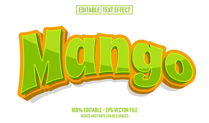 Poster - mango editable text effect