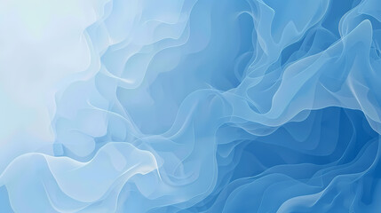 Wall Mural - Abstract blue and white background with flowing, layered lines creating a sense of movement and depth.