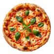 © David Kreuzberg - pizza margharita top view isolated on white or transparent png