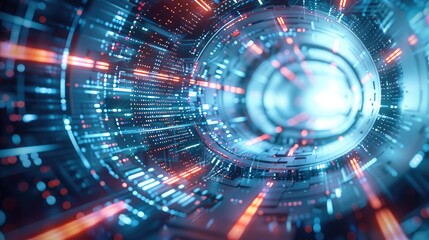 Fototapete - Article illustration for code quality and metrics. Generative AI.