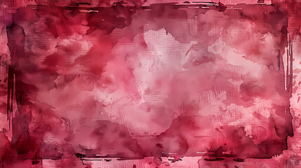 Canvas Print - Abstract watercolor background with a mix of red, pink, and white hues. The soft, blended colors create a dreamy and romantic atmosphere.