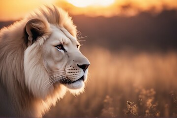 lion sunset white africa african animal art background beautiful beauty big canvas carnivore cat closeup cloud desert dust elegant fauna fog hunt hunter king leo luxury lying male mammal mane natural