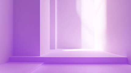 Wall Mural - Minimalist Purple Architectural Space Background