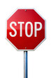 © makentosha - stop sign isolated on white