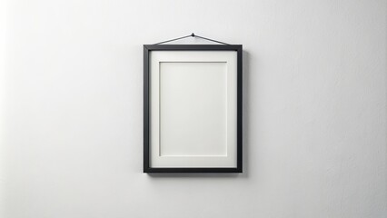 Poster - A simple black frame hanging on a white wall , home decor, interior design, picture frame, decoration, gallery, blank space