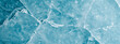 © NeuroCake - Abstract blue ice texture background. Winter and New Year backdrop for wallpaper, poster, banner with copy space.