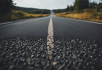 Canvas Print - horizontal close new view road asphalt background black build cement clean construction dark detail detailed rty dry exterior grainy material nobody outdoors rock rough