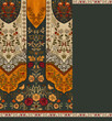 © akbstock - women's dress front panel design for digital textile fabric print.