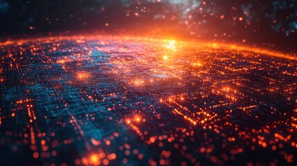 Sticker - marketing online with content reach: a vibrant 3d render depicting the expansion of content reach in