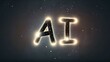 © mischenko - AI letters with glowing network connections, digital artificial intelligence concept banner, technology and innovation enterprises, data science and cybernetics industries