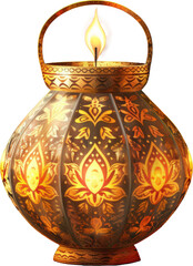 Wall Mural - Ornate Lantern Glow