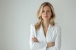 © CStock - Business woman portrait . Crossed arms on white background.