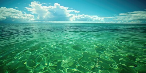 Canvas Print - Beautiful Green Ocean Water