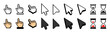 © IJ-studio - Click icon or Cursor pixel syle.Pixel Click icon. Mouse click cursor icon.Vector