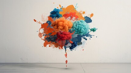 Abstract Colorful Explosion Art