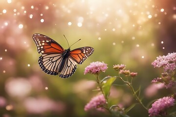 Wall Mural - butterfly 1 beauty blank board white nature life concept conception natural pretty spring conceptual purity love beautiful frail tender