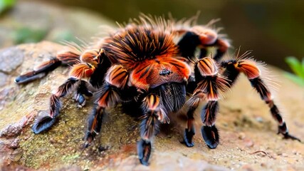 Wall Mural - Vibrant Tarantula Close-Up