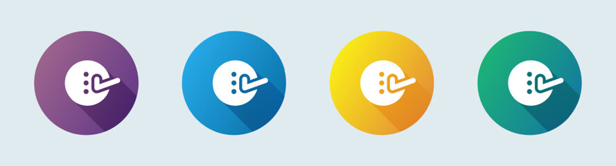 Option solid icon in flat design style. Control signs vector illustration.