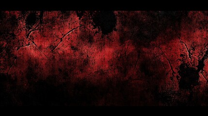 Aufkleber - A textured surface displaying rich red and black tones with visible cracks, creating a moody and intense visual atmosphere