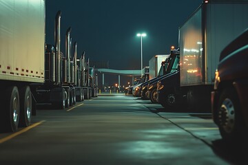 Poster - view of the trucks