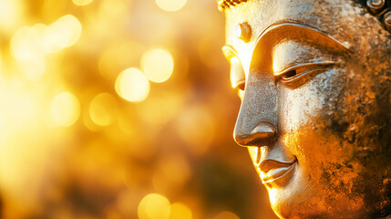 Golden Buddha in the Sunlight